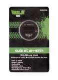 AMMETER 12/24v DC 0-100a 29mm DIA AMBER OLED