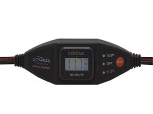 Conxus In-line low voltage disconnect and digital Volt Meter