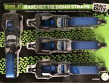 Hulk 4Pack Heavy Duty Ratchet Tie Down Straps 4.65mx38mm