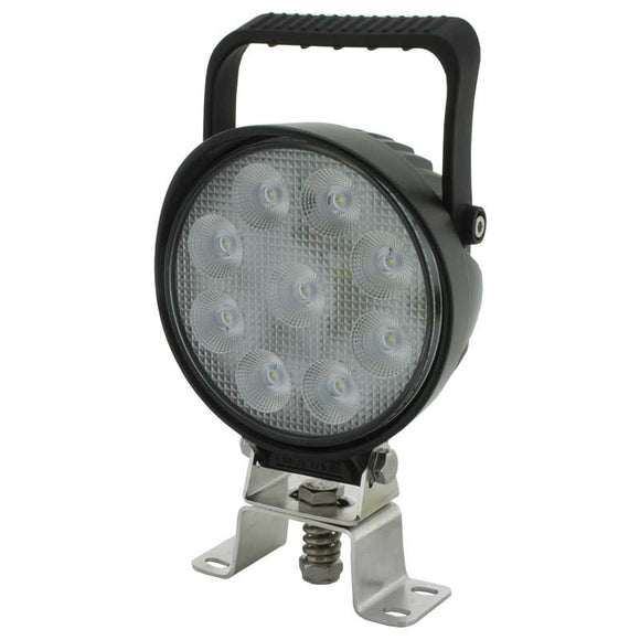 Ignite Round Flood beam worklight, 9-36V, 2250 lumens Cree LED with handle